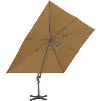 Berkfield Home Elegant Cantilever Umbrella with Aluminium Pole 400x300 cm Taupe