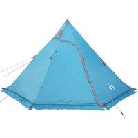 Berkfield Home Modern Camping Tent Tipi 5-Person Blue Waterproof