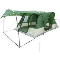 Berkfield Home Modern Camping Tent Tunnel 5-Person Green Waterproof