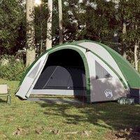 Berkfield Home Modern Camping Tent Dome 4-Person Green Waterproof