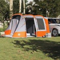Berkfield Home Comfortable Car Tent Grey & Orange Waterproof