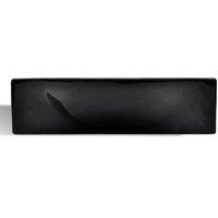 Berkfield Home Elegant Ceramic Bathroom Sink Basin with Faucet Hole Black