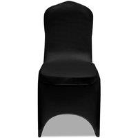 Berkfield Home Fabric Chair Cover Stretch Black 18 pcs