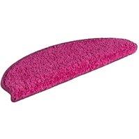 Berkfield Home Comfortable Carpet Stair Treads 15 pcs Pink 65x21x4 cm | Size: Medium