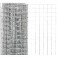 Berkfield Home Sturdy Chicken Wire Fence Galvanised Steel 10x1.5 m Silver