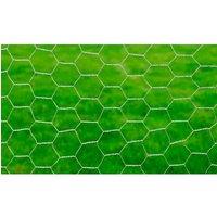 Berkfield Home Modern Chicken Wire Fence Galvanised Steel 25x1 m Silver