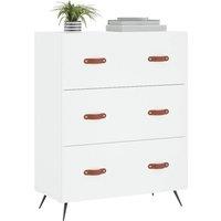 Berkfield Home Classic Chest of Drawers White 69.5x34x90 cm Engineered Wood