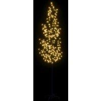 Berkfield Home White Cherry Blossom LED Tree Warm White 368 LEDs 300 cm