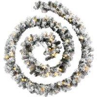 Berkfield Home Stunning Christmas Garland with LED Lights Green 20 m PVC