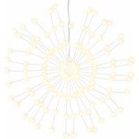 Berkfield Home Festive Christmas Starburst Lights 140 LEDs 4 pcs Warm White 17 cm