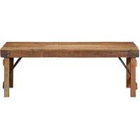 Berkfield Home Traditional Coffee Table 110x55x40 cm Solid Wood Reclaimed in Brown | Size: 110 x 55 x 40 cm