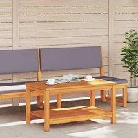Berkfield Home Modern Coffee Table 110x55x45 cm Solid Acacia Wood in Brown | Size: 110 x 55 x 45 cm