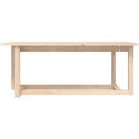 Berkfield Home Beautiful Coffee Table 110x55x45 cm Solid Wood Pine in Light Brown | Size: 110 x 55 x 45 cm