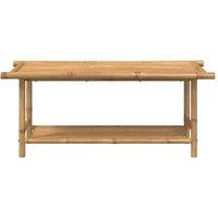 Berkfield Home Beautiful Coffee Table 110x55x45 cm Bamboo in Brown | Size: 110 x 55 x 45 cm