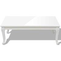 Berkfield Home Classic Coffee Table 115x65x42 cm High Gloss White | Size: 115 x 65 x 42 cm