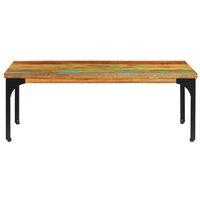 Berkfield Home Durable Coffee Table 100x60x35 cm Solid Reclaimed Wood in Brown | Size: 100 x 60 x 35 cm