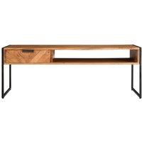 Berkfield Home Table Coffee Table 110x55x40 cm Solid Wood Acacia in Brown | Size: 110 x 55 x 40 cm