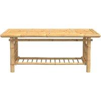 Berkfield Home Decorative Coffee Table 110x55x45 cm Bamboo in Light Brown | Size: 110 x 55 x 45 cm