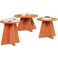 Berkfield Home Classic Coffee Table 3 pcs Wax brown Solid pine wood