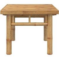 Berkfield Home Beautiful Coffee Table 45x45x35 cm Bamboo in Brown | Size: 45 x 45 x 35 cm