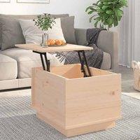 Berkfield Home Beautiful Coffee Table 40x50x35 cm Solid Wood Pine in Natural | Size: 40 x 50 x 35 cm