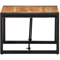 Berkfield Home Sturdy Coffee Table 50x50x35 cm Solid Wood Acacia in Brown | Size: 50 x 50 x 35 cm