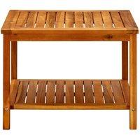 Berkfield Home Decorative Coffee Table 60x60x45 cm Solid Acacia Wood in Brown | Size: 60 x 60 x 45 cm