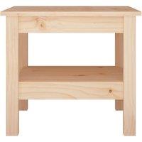 Berkfield Home Beautiful Coffee Table 45x45x40 cm Solid Wood Pine in Natural | Size: 45 x 45 x 40 cm