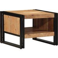 Berkfield Home Durable Coffee Table 50x50x38 cm Solid Wood Acacia in Brown | Size: 50 x 50 x 38 cm