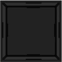 Berkfield Home Durable Coffee Table Black 60x60x35 cm Tempered Glass | Size: 60 x 60 x 35 cm