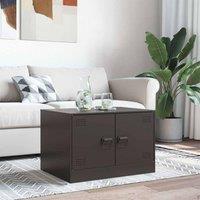 Berkfield Home Sturdy Coffee Table Black 67x50x44 cm Steel | Size: 67 x 50 x 44 cm