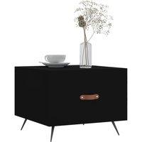 Berkfield Home Decorative Coffee Table Black 50x50x40 cm Engineered Wood | Size: 50 x 50 x 40 cm