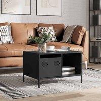 Berkfield Home Sturdy Coffee Table Black 68.5x50x43.5 cm Cold-rolled Steel