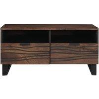 Berkfield Home Modern Coffee Table 80x54x40 cm in Solid Mango Wood in Brown | Size: 80 x 54 x 40 cm