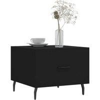Berkfield Home Decorative Coffee Table Black 50x50x40 cm Engineered Wood | Size: 50 x 50 x 40 cm