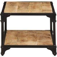Berkfield Home Beautiful Coffee Table 90x45x35 cm Solid Rough Mango Wood in Brown | Size: 90 x 45 x 35 cm