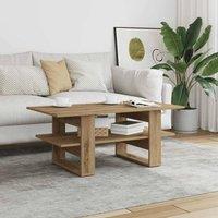 Berkfield Home Decorative Coffee Table Artisan Oak 102x55x42 cm Engineered Wood in Brown | Size: 102 x 55 x 42 cm