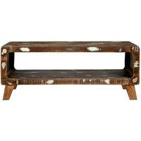Berkfield Home Decorative Coffee Table 90x50x35 cm Solid Wood Reclaimed in Brown | Size: 90 x 50 x 35 cm
