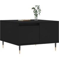 Berkfield Home Modern Coffee Table Black 55x55x36.5 cm Engineered Wood