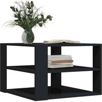 Berkfield Home Decorative Coffee Table Black 59.5x59.5x40 cm Engineered Wood
