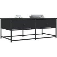 Berkfield Home Decorative Coffee Table Black 100x51x40 cm Engineered Wood | Size: 100 x 51 x 40 cm