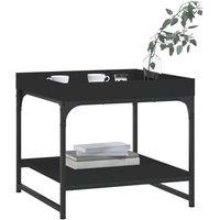 Berkfield Home Decorative Coffee Table Black 49.5x49.5x45 cm Engineered Wood