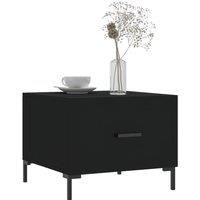 Berkfield Home Decorative Coffee Table Black 50x50x40 cm Engineered Wood | Size: 50 x 50 x 40 cm