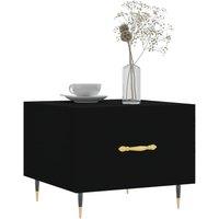 Berkfield Home Decorative Coffee Table Black 50x50x40 cm Engineered Wood | Size: 50 x 50 x 40 cm