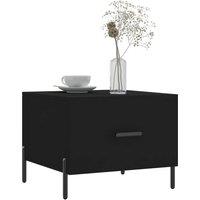 Berkfield Home Decorative Coffee Table Black 50x50x40 cm Engineered Wood | Size: 50 x 50 x 40 cm