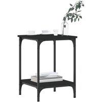 Berkfield Home Decorative Coffee Table Black 40x40x55 cm Engineered Wood | Size: 40 x 40 x 55 cm