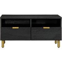 Berkfield Home Durable Coffee Table Black 80x54x40 cm Engineered Wood | Size: 80 x 54 x 40 cm