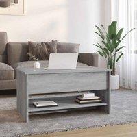 Berkfield Home Modern Coffee Table Grey Sonoma 80x50x40 cm Engineered Wood | Size: 80 x 50 x 40 cm