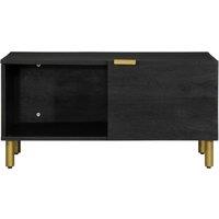 Berkfield Home Durable Coffee Table Black 80x50x40 cm Engineered Wood | Size: 80 x 50 x 40 cm
