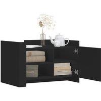 Berkfield Home Durable Coffee Table Black 80x50x50 cm Engineered Wood | Size: 80 x 50 x 50 cm